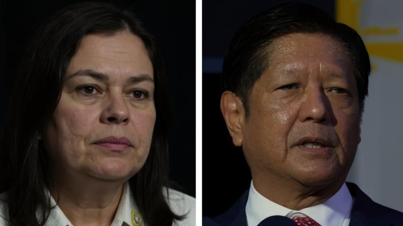 Sara Duterte, vice-presidente, e o presidente Ferdinand Marcos Jr. se tornaram inimigos