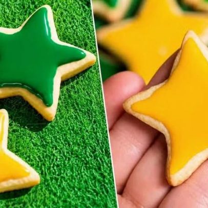 Biscoito verde e amarelo vira estrela para adoçar o dia