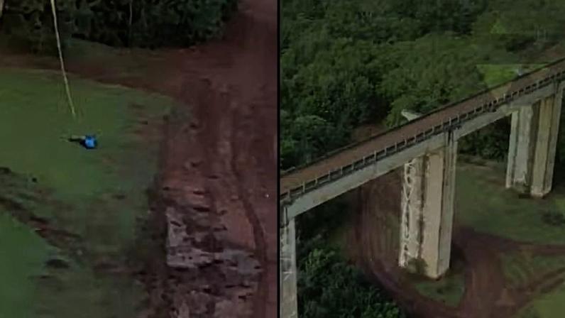 Ponte do Esqueleto, onde jovem foi jogada sem corda em rope jump, foi palco de outros acidentes