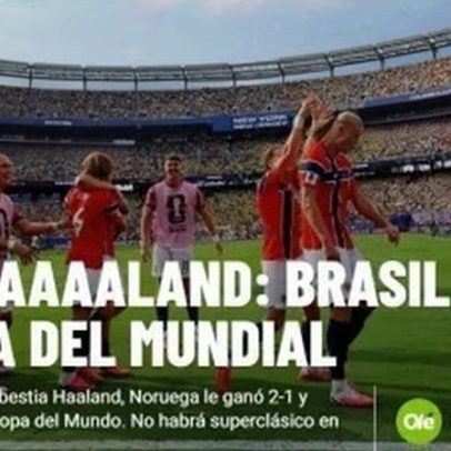 Haaland e a repercussão internacional após eliminação do Brasil