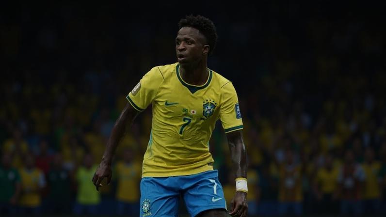 Vini Jr. busca ampliar sua marca de cinco gols na Copa do Mundo de 2026 e seguir entre os principais artilheiros.