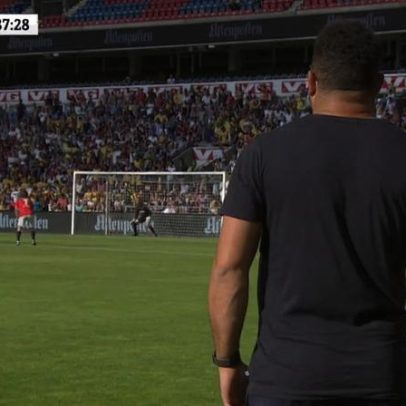 Ronaldo técnico e Edmundo marcam revanche não oficial do Brasil contra a Noruega