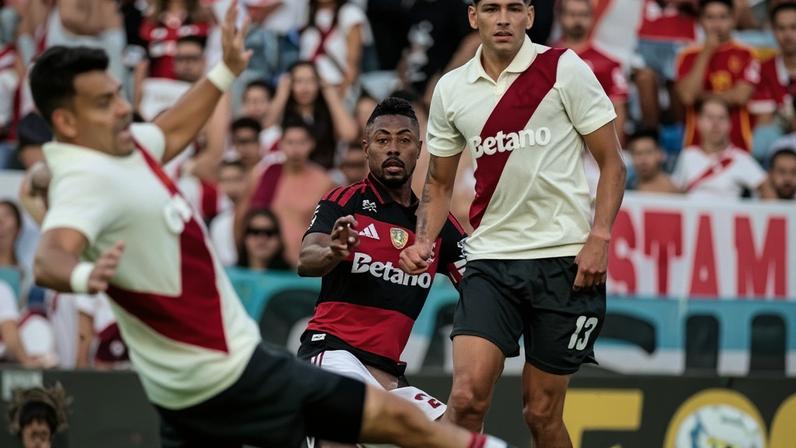 Bruno Henrique marca para o Flamengo em amistoso com o River Plate, da Argentina