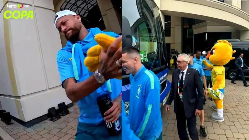 Seleção Brasileira deixa hotel e segue para o estádio contra a Noruega