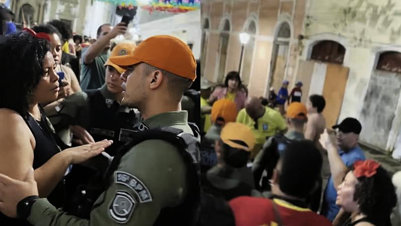 Deputada Dani Portela afirma que foi agredida por PM ao defender mulher negra em briga — Foto: Reprodução/WhatsApp