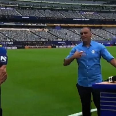 Denilson recebe bronca por falar alto e invadir o SBT