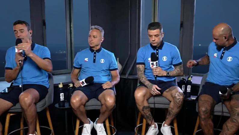 André Rizek, Paulo Nunes, D'Alessandro e Felipe Melo