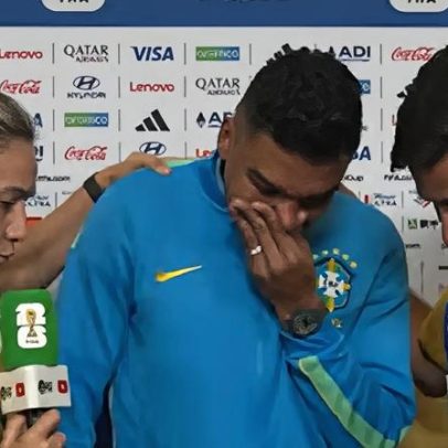 Casemiro se emociona em entrevista após eliminação na Copa