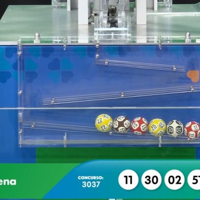 Mega-Sena 3038 acumula e prêmio vai a R$ 100 milhões; veja dezenas sorteadas