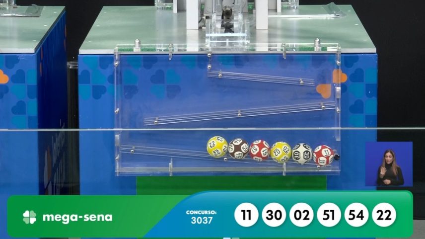 Mega-Sena 3038 acumula e prêmio vai a R$ 100 milhões; veja dezenas sorteadas