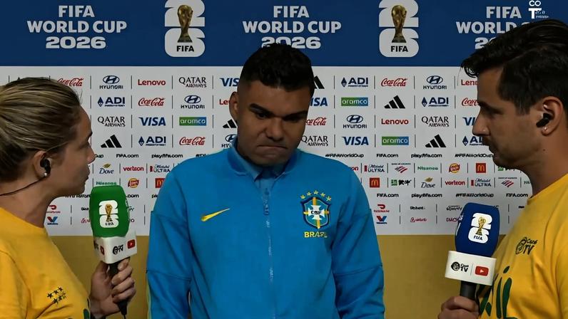 Casemiro chora em entrevista após eliminação do Brasil na Copa