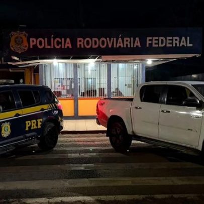 PRF prende homem em MG após identificar caminhonete clonada