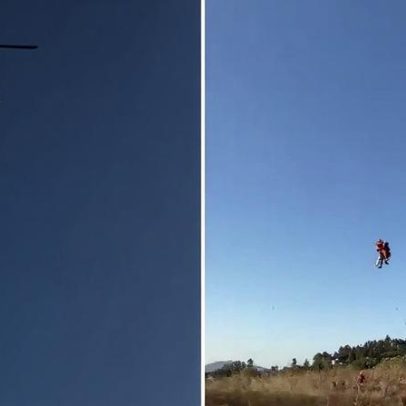 Bombeiros resgatam mulher com perna quebrada em trilha em Macacos, Grande BH