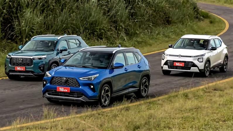Honda WR-V, Toyota Yaris Cross e Nissan Kait podem ser adquiridos com desconto — Foto: Renato Durães/Autoesporte