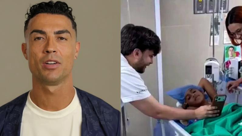 Menino recebeu vídeo de Cristiano Ronaldo do hospital