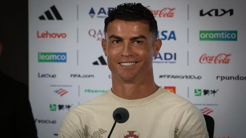 Cristiano Ronaldo concedeu coletiva de imprensa antes de Portugal x Espanha