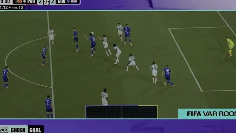 Sensor na bola teria detectado um "leve toque" do jogador croata