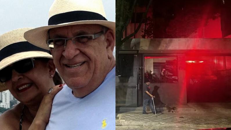 Casal de idosos é encontrado morto em apartamento de luxo em Belo Horizonte — Foto: Foto 1: Reprodução/Redes sociais. Foto 2: Júlio César Santos/TV Globo
