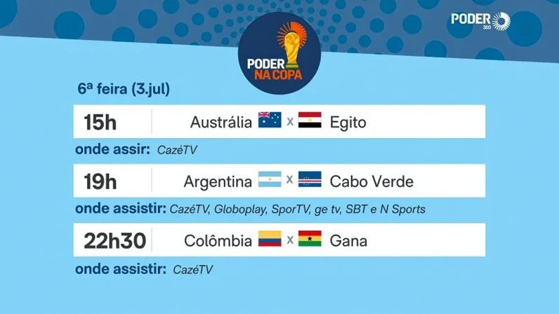 Copa 2026: jogos desta sexta, horários e onde assistir