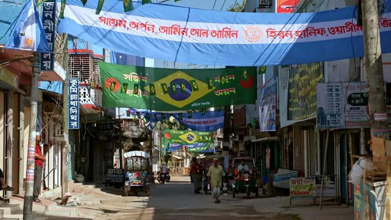 Cena do documentário "Dhaka Vibra – Aventuras futebolísticas em Bangladesh"