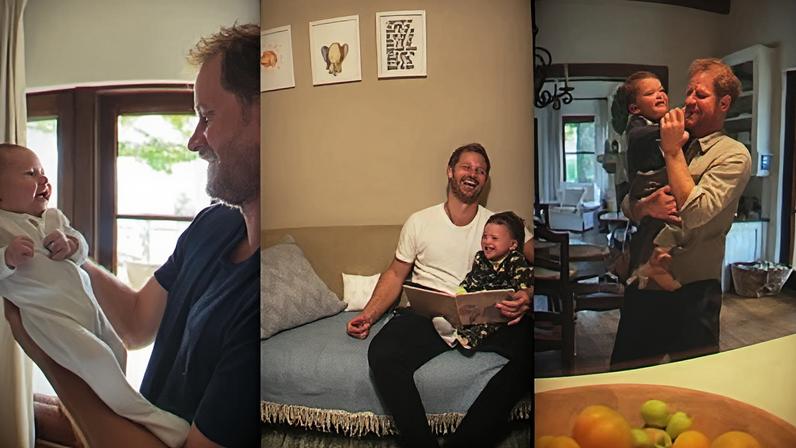 Príncipe Harry em imagens inéditas com os filhos, Archie e Lilibet