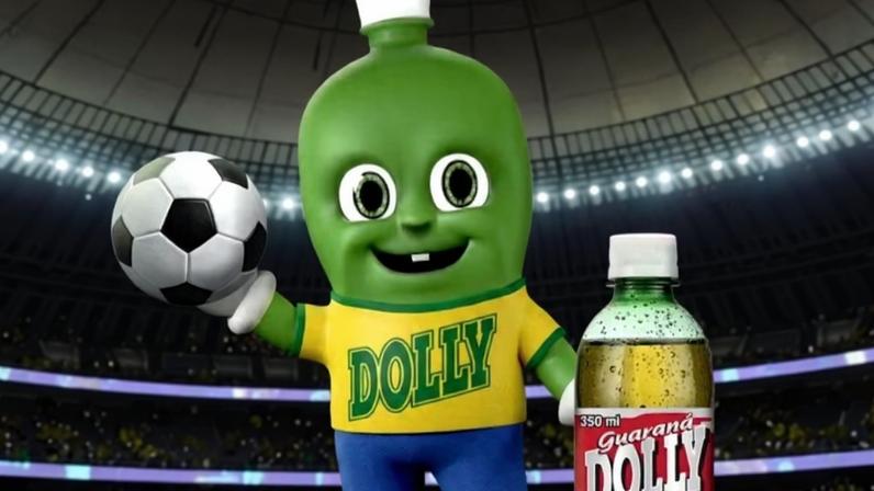 imagem colorida propaganda de refrigerantes Dolly