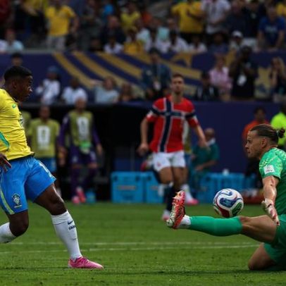 Web reage a gol perdido de Endrick contra a Noruega