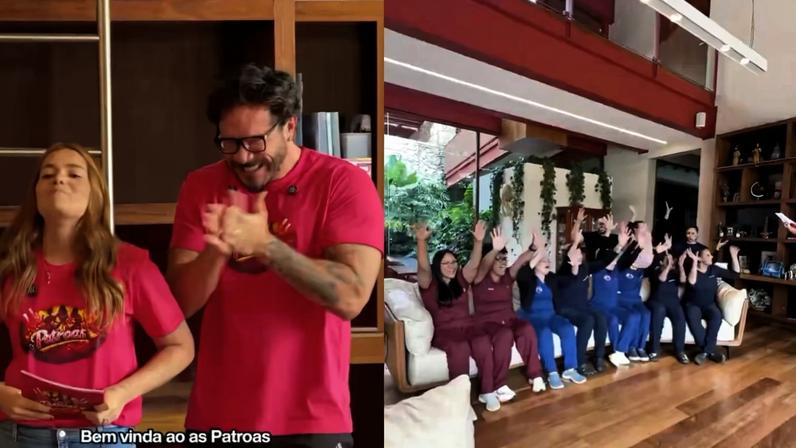 Viih Tube e Eliezer divulgaram reality com funcionários nas redes sociais