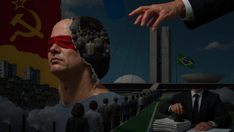 O pensamento de esquerda é inferior porque é fundamentado em erros. Os primeiros socialistas, chamados de “utópicos”, até tinham boas intenções, mas nada entendiam dos princípios do comportamento humano. (Foto: Imagem criada utilizando Open AI/Gazeta do Povo)