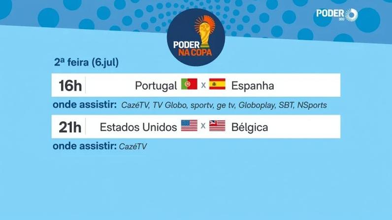As seleções de Portugal e Espanha entram em campo às 16h