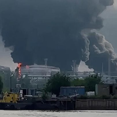 Ucrânia atinge importante terminal de petróleo em São Petersburgo, Rússia