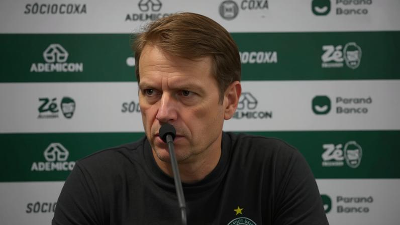 Coritiba celebra permanência de Fernando Seabra após procura do Vasco