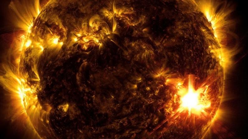 As tempestades solares podem ter consequências relevantes para a Terra — Foto: NASA