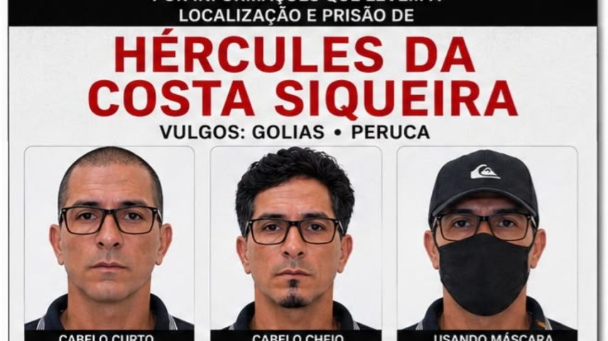 Polícia anunciou recompensa de R$ 50 mil por informações do paradeiro de suspeito de atirar em tenente da Rota — Foto: Divulgação