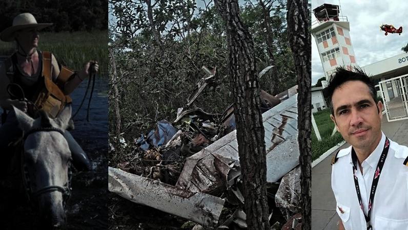 Pesquisadora alemã Lydia Theresia Mocklinghoff e o piloto Henrique Martin morreram em acidente aéreo em MS - Metrópoles