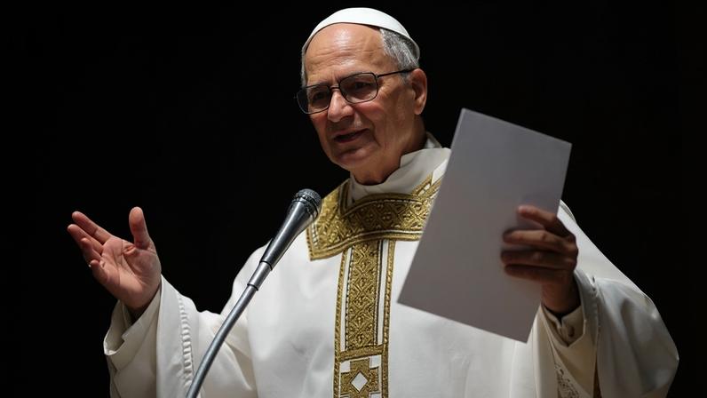 Papa Leão XIV durante missa na Capela Sistina, em 9 de maio de 2025.