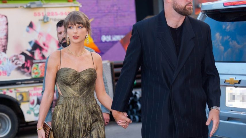 Taylor Swift e Travis Kelce — Foto: Getty Images