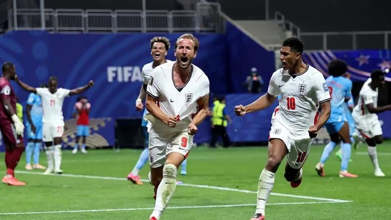 Harry Kane empata e virou o jogo para a Inglaterra contra o Congo pela Copa