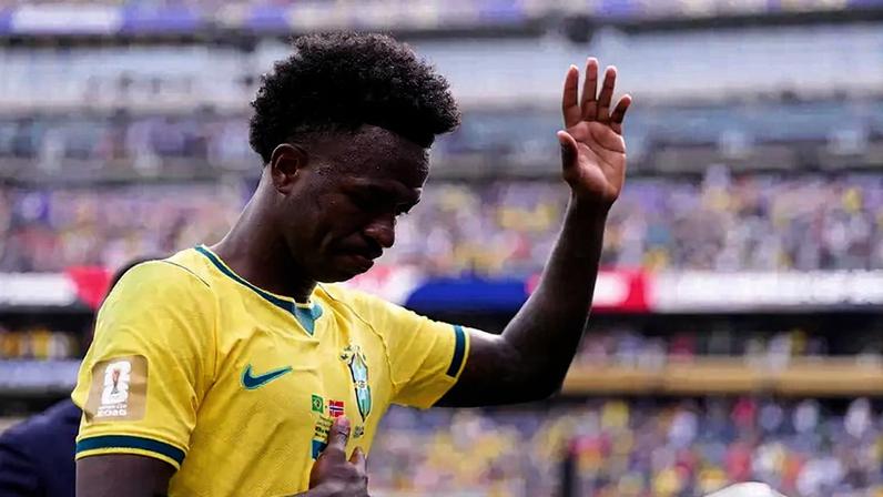 Vinícius Júnior após eliminação do Brasil para a Noruega