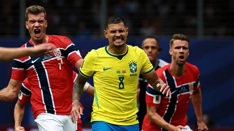Bruno Guimarães perde pênalti contra a Noruega