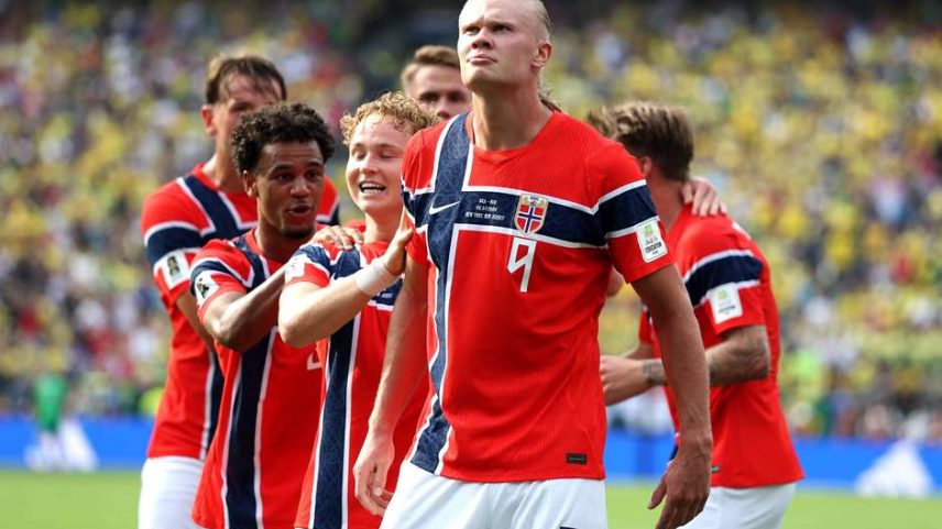Haaland foi o heroi da Noruega