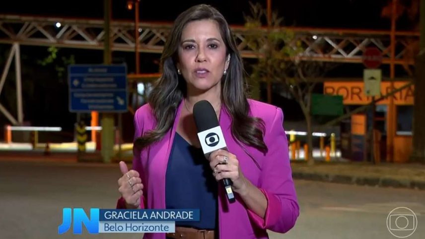 A repórter Graciela Andrade em matéria no 'Jornal Nacional': mais uma demissão de um rosto familiar ao público