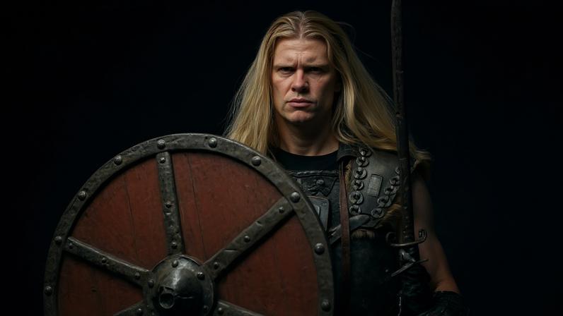 Haaland aparece vestindo traje viking em ensaio feito pela seleção da Noruega antes da Copa