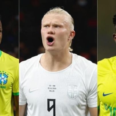 Técnico da Noruega compara futebol de Vini Jr e Haaland