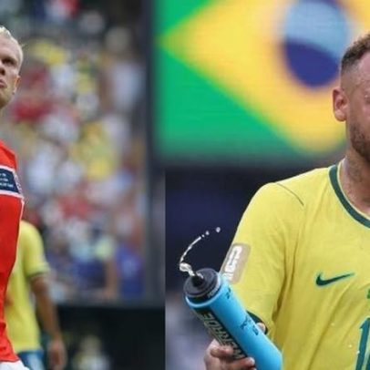 Comparação de impacto de Haaland e Neymar em seleções na Copa