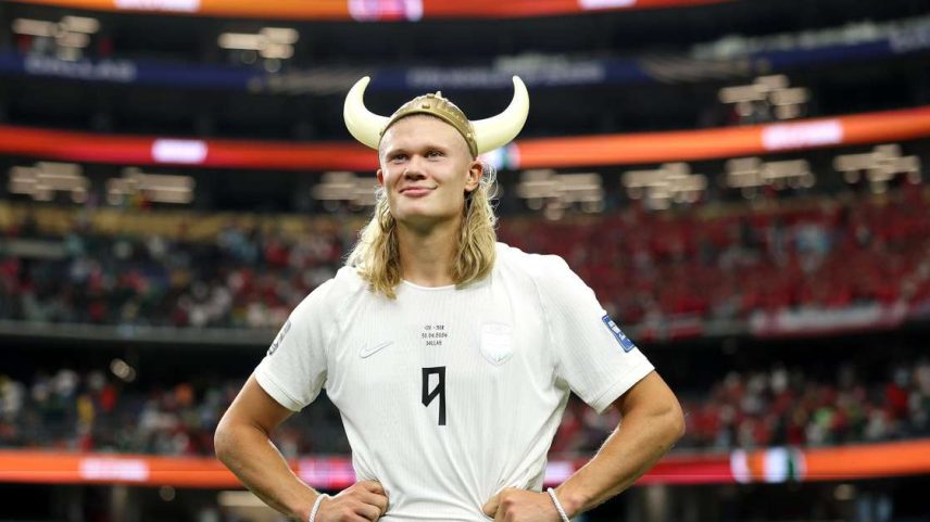 Acessório usado por Haaland, craque da Noruega, é um mito vinculado aos vikings