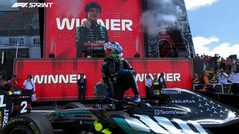 Kimi Antonelli celebra primeira vitória na Sprint Race