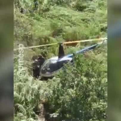Helicóptero do tráfico é perseguido por 40 minutos e piloto é preso