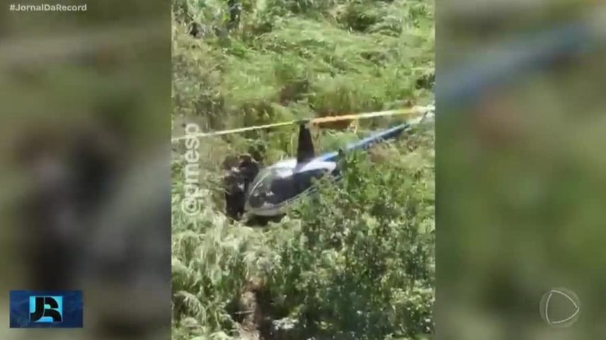 Helicóptero do tráfico é perseguido por 40 minutos e piloto acaba preso