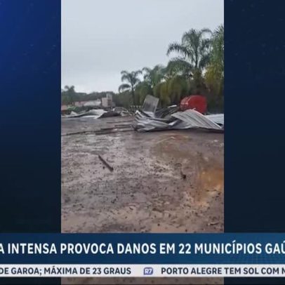 Chuva intensa causa danos em 22 municípios do Rio Grande do Sul